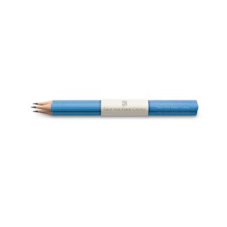 Graf von Faber-Castell Pencils Guilloche Gulf Blue 3X