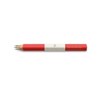 Graf von Faber-Castell Pencils Guilloche India Red 3X